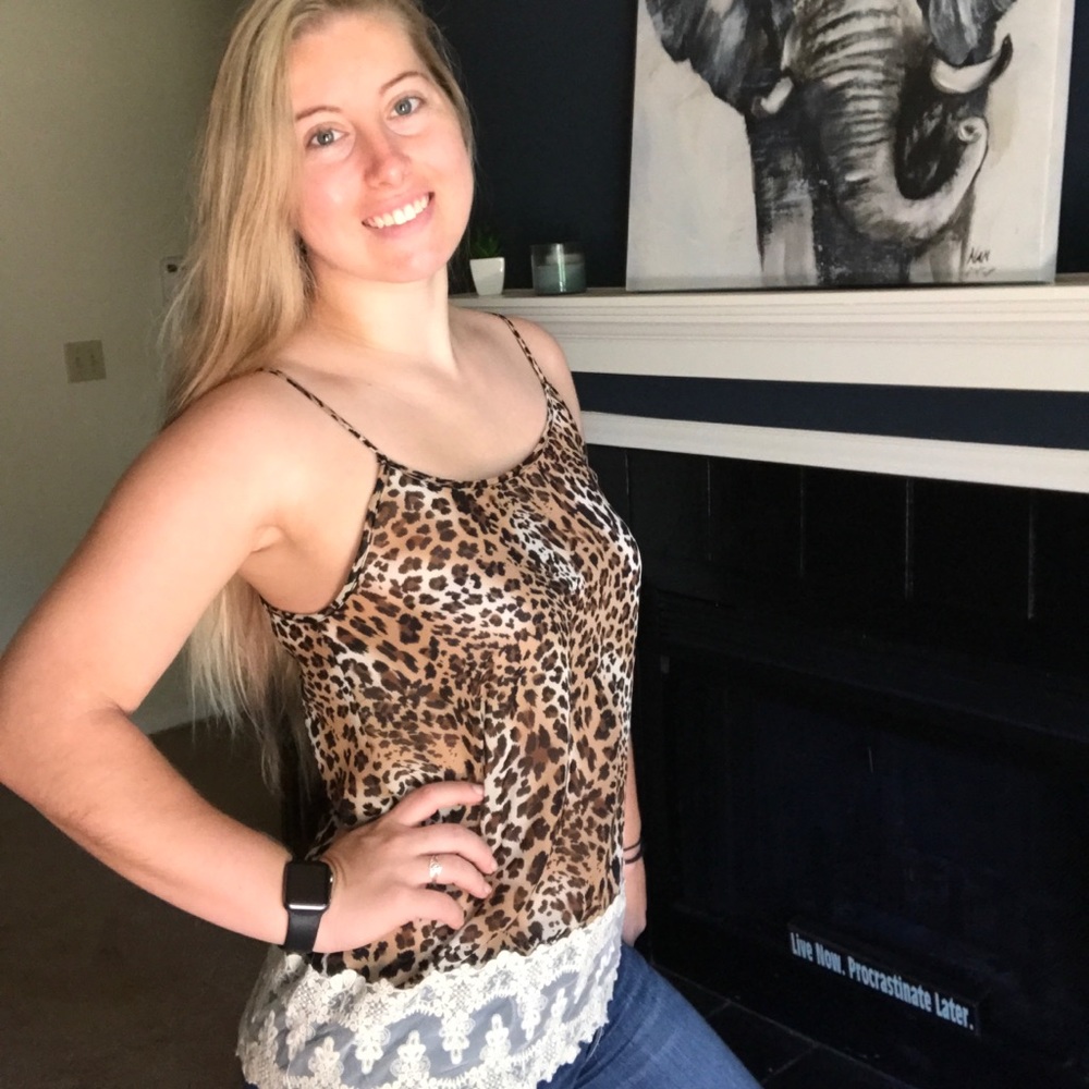 Cheetah tank top